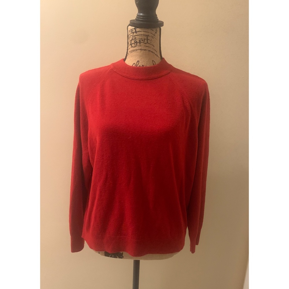 Debbie Morgan Red Sweater Size XL Petite